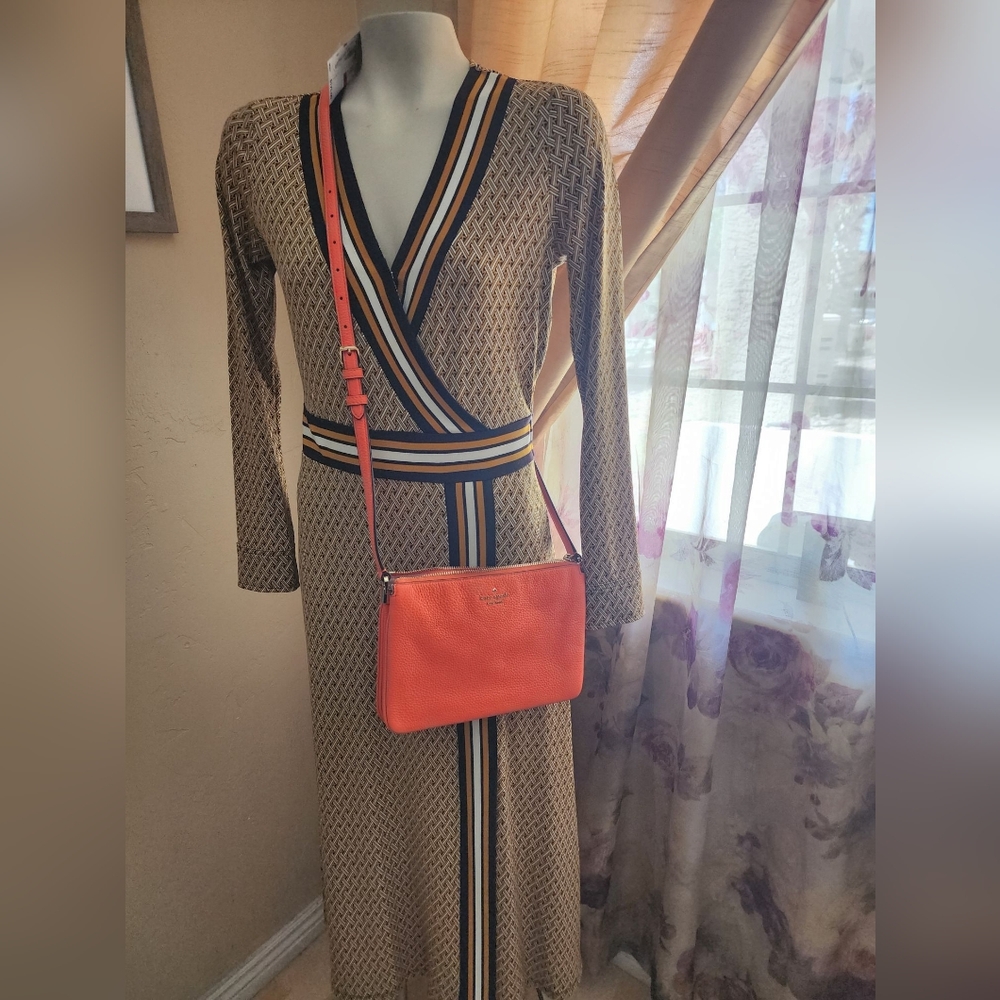Kate Spade Orange Crossbody Bag with Chic Design